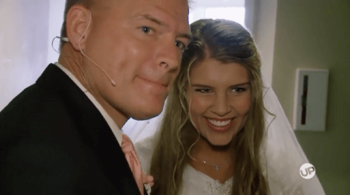 'Bringing up Bates' episode 304, The last few moments before Michaella walks down the isle, 2016.