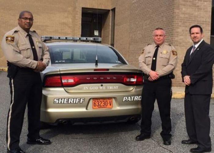 Lt. Leon Godlock, Lt Warren Sprouse and Sheriff Chris Francis.