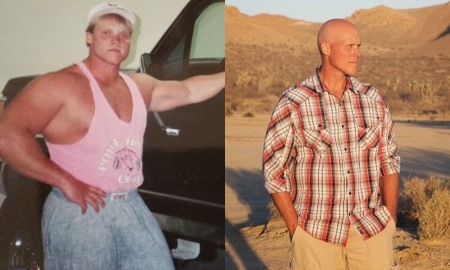 Before and after photo of Shane Idleman, founder and lead pastor of Westside Christian Fellowship in Lancaster, California.