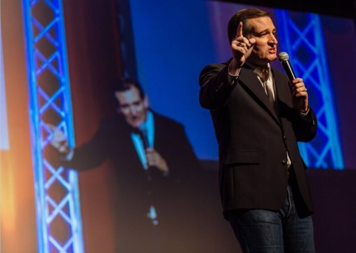 Republican presidential candidate Ted Cruz speaks at the Carolina Values Summit in Rock Hill, South Carolina on Feb. 11, 2016.