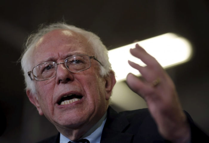 U.S. Democratic presidential candidate Bernie Sanders speaks at a campaign rally in Las Vegas, Nevada, United States, February 14, 2016.