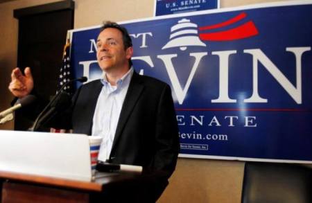 Kentucky Governor Matt Bevin speaks in Lexington, Kentucky in May 2014.