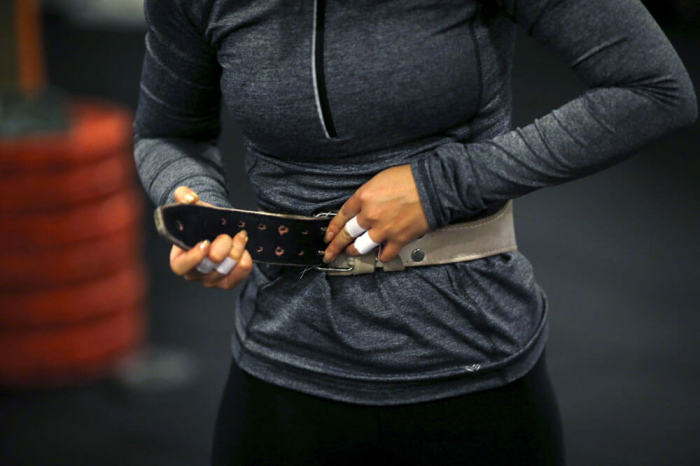 Credit : Kim Jin-ah, 31, takes part in a crossfit class at a gym in Seoul, September 11, 2015.