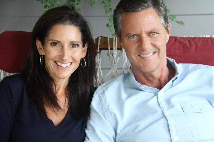 Becki Falwell and Jerry Falwell Jr. pose for a photo in this undated picture.