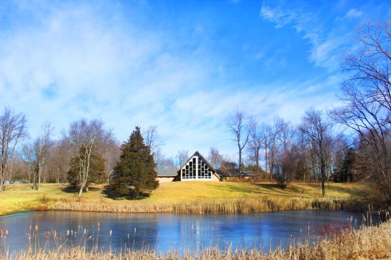 A view of the chapel at the World Olivet Assembly headquarters.