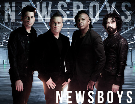 (L-R) Jeff Frankenstein, Duncan Phillips, Michael Tait and Jody Davis of the Newsboys