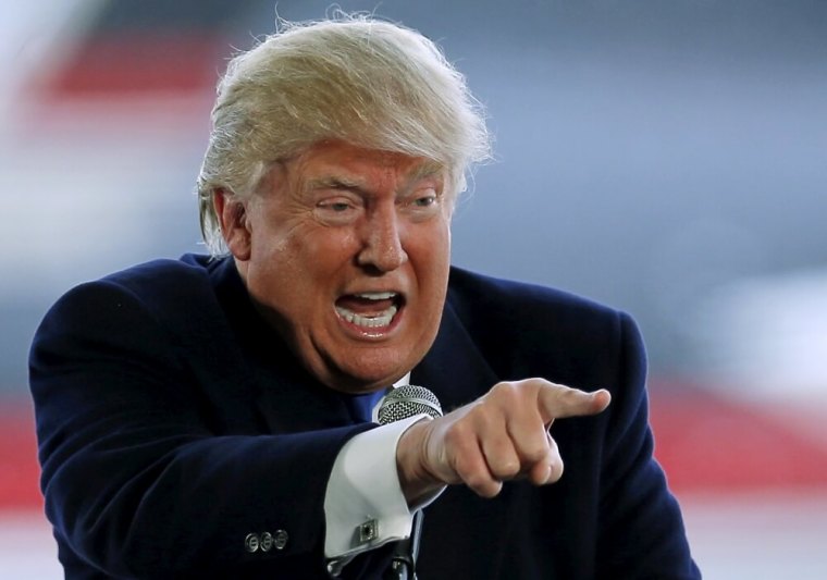 U.S. Republican presidential candidate Donald Trump speaks at a campaign rally in Bloomington, Illinois, March 13, 2016.