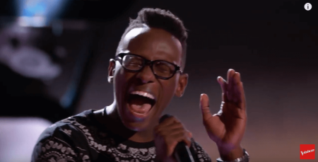 The Voice contestant Brian Nhira singing 'Happy' by Pharrell Williams.