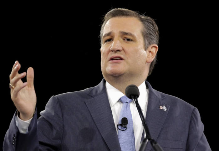 Republican U.S. presidential candidate Ted Cruz addresses the American Israel Public Affairs Committee afternoon general session in Washington March 21, 2016.