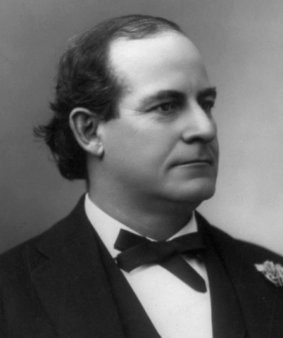 Former United States Secretary of State and Democratic presidential hopeful William Jennings Bryan.