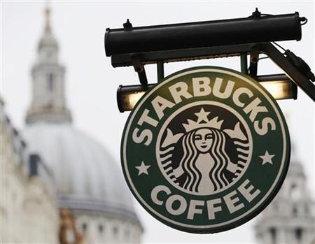 File: A Starbucks signage outside a store.