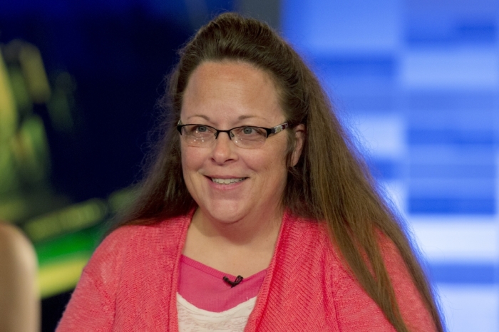 Kentucky county clerk Kim Davis speaks during an interview on Fox News Channel's 'The Kelly File' in New York September 23, 2015. A federal judge on Wednesday denied Davis a stay of his order requiring her office to issue marriage licenses to all eligible couples who want one, the latest setback for the Kentucky county clerk who went to jail rather than issue licenses to gay couples.