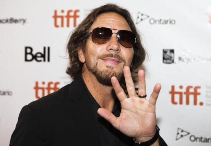 Singer Eddie Vedder of the band Pearl Jam arrives on the red carpet for 'Pearl Jam Twenty' during the 36th Toronto International Film Festival (TIFF) in Toronto, September 10, 2011.