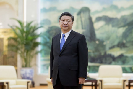 Chinese President Xi Jinping looks on before meeting Russian Presidential Chief of Staff Sergei Ivanov at The Great Hall Of The People on March 25, 2016 in Beijing, China.