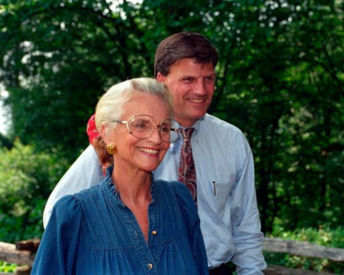 Ruth and Franklin Graham pose together in mother days dedication photo.