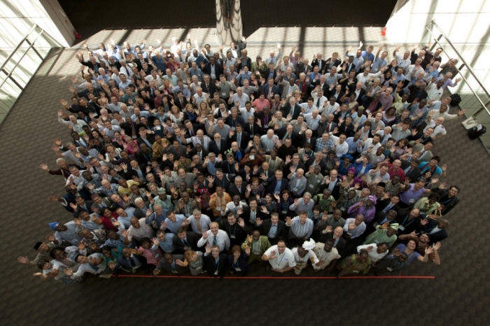 Attendees at the 2010 United Bible Societies World Assembly at Seoul, South Korea.