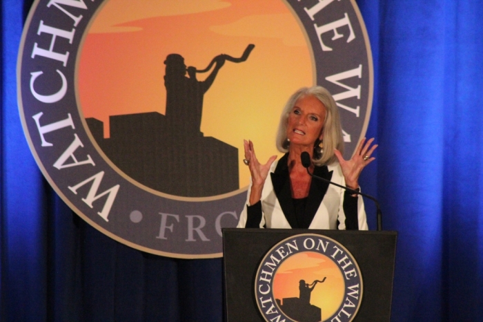 Anne Graham Lotz speaks at the Family Research Council's 2016 'Watchmen on the Wall' conference in Washington, D.C. on May 26, 2016.