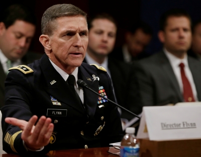 Defense Intelligence Agency director U.S. Army Lt. General Michael Flynn testifies before the House Intelligence Committee on 'Worldwide Threats' in Washington February 4, 2014.