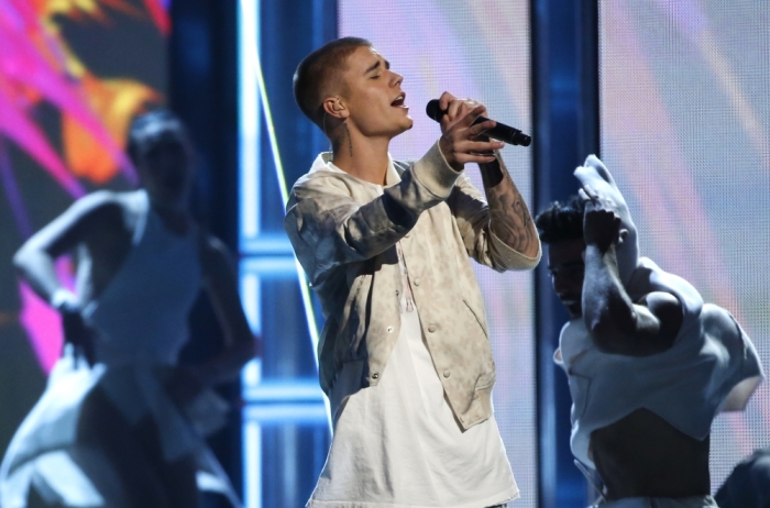 Justin Bieber performs a medley of songs at the 2016 Billboard Awards in Las Vegas, Nevada, May 22, 2016.