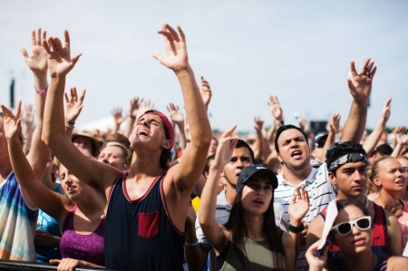 People from across the United States gathered at the national mall in Washington, D.C. Saturday, July 16, 2016, to reset their lives and unify as the body of Jesus.