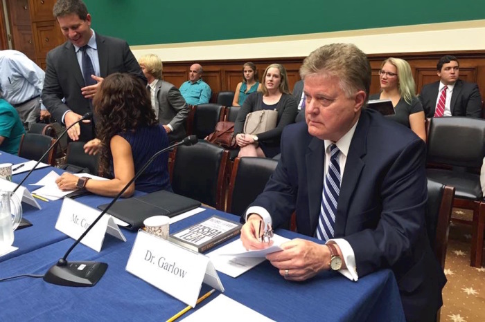 Pastor Jim Garlow testifies to Members of Congress in an Energy and Commerce Committee forum