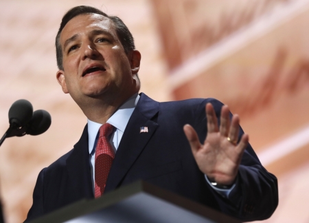 Former Republican U.S. presidential candidate Senator Ted Cruz speaks during the third night of the Republican National Convention in Cleveland, Ohio, U.S. July 20, 2016.