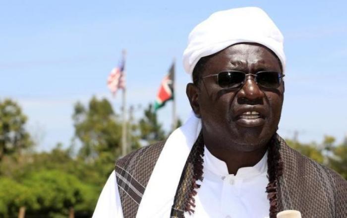 Malik Obama, half-brother of U.S. President Barack Obama, speaks during an interview with Reuters in his ancestral home village of Nyangoma Kogelo, 430 km (367 miles) west of Kenya's capital Nairobi, November 7, 2012.