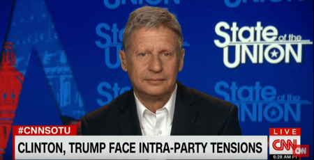 2016 Libertarian Party presidential nominee Gary Johnson.