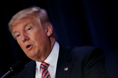 Republican U.S. presidential nominee Donald Trump speaks at an American Renewal Project event at the Orlando Convention Center in Orlando, Florida, August 11, 2016.