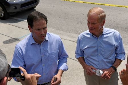 U.S. Senator Marco Rubio speaks at a news conference after a shooting attack at a gay nightclub in Orlando, Florida, U.S. June 12, 2016.