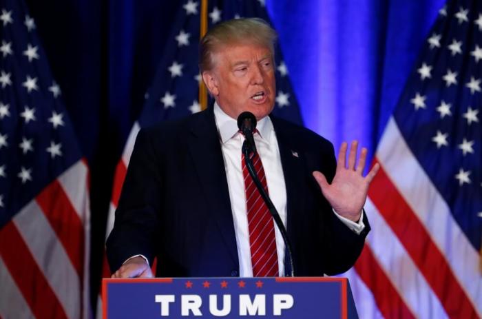 Republican U.S. presidential nominee Donald Trump speaks at Youngstown State University in Youngstown, Ohio, August 15, 2016.