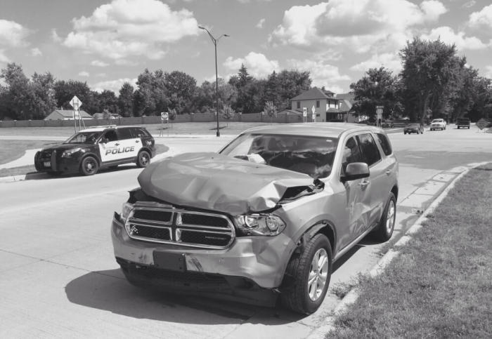 Bible Memorization expert Tom Meyer and his family were in an automobile accident on Sunday, August 22, 2016. Neither the Meyer family nor the other driver were harmed. Here is what one of the cars involved in the crash looked like.