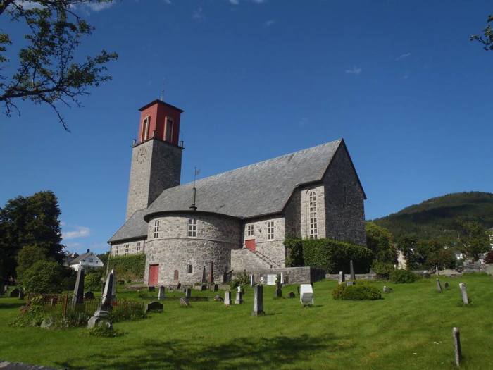 The Norwegian state church in Volda.