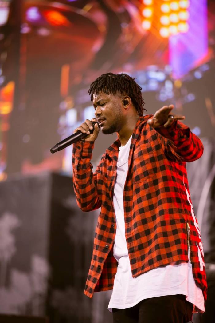 KB performs at Harvest SoCal at Angel Stadium in Anaheim, California, August 27, 2016.