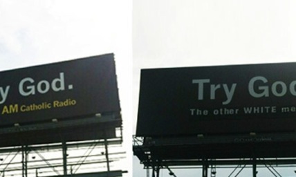 'Try God' Boston Billboard Vandalized With Derogatory Message