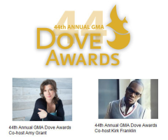 44th Annual GMA Dove Awards Announce 2013 Amy Grant and Kirk Franklin as Hosts