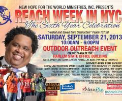 Reach Week NYC 2013 Aims to Bring Jesus to Communities Globally Using Gospel Music