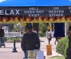 Atheist Group Seeks to Recruit Members With Sign 'Relax, Hell Doesn't Exist, Enjoy Your Life'