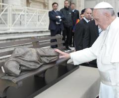 After Pope Francis Blesses 'Jesus the Homeless' Artwork, Statue Is Stolen