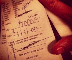 'Tips for Jesus' Continues; Waiters Get up to $10,000