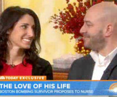 'I'm Glad I Got Blown Up' Says Boston Bombing Victim Who Is Now Engaged to Nurse Who Treated Him (VIDEO)