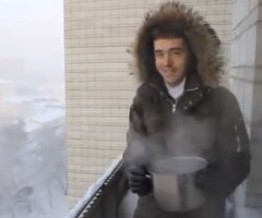 Creation is Cool: What Happens to Boiling Water in -41 Degree Weather? (VIDEO)