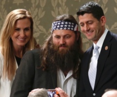 'Duck Dynasty' Stars Willie and Korie Robertson Pose for Pics at State of the Union