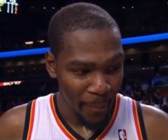 ESPN Reporter Laughs After Kevin Durant Thanks God (VIDEO)