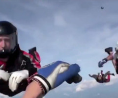 Dramatic Mid-Air Rescue Saves Unconscious Skydiver, Captured on Helmet Cam (VIDEO)