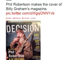 'Duck Dynasty's' Phil Robertson on Cover of Billy Graham's 'Decision' Magazine