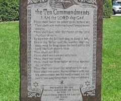 Ten Commandments Deny Religious Freedom, Atheist Says