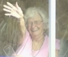 Elderly Woman Waves at Students Every Day to Make Them Smile – Gets an Unexpected Surprise On Valentine's Day