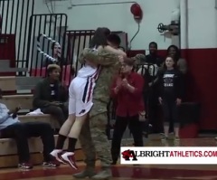 College Basketball Player Gets Surprise in Final Game – Brother Returns From Afghanistan (VIDEO)