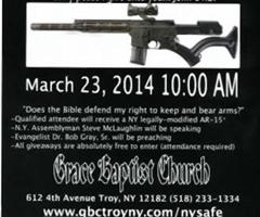 New York Pastor's Rifle Raffle: USA Was Built on 'King James Bible and A Gun,' Says John Koletas